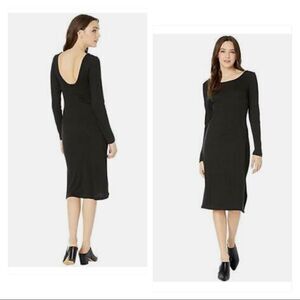 BLACK Midi Body Con Dress
